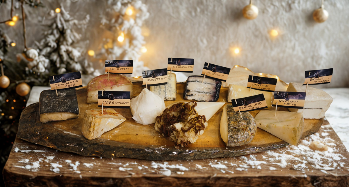 Plateau de fromage de Noël