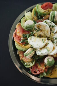 La salade tomate mozzarella revisitée